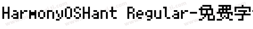 HarmonyOSHant Regular字体转换